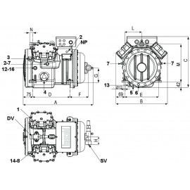 Compressore semiermetico Frascold S 8 42E