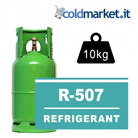 R507 bombola gas refrigerante 10kg