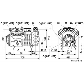 Compressore Semiermetico Dorin H2000CS