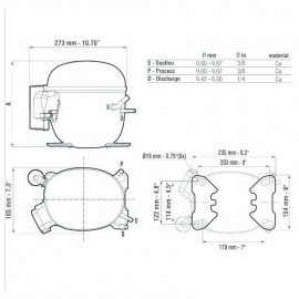 Compressore Ermetico Aspera NT2178GK CSIR