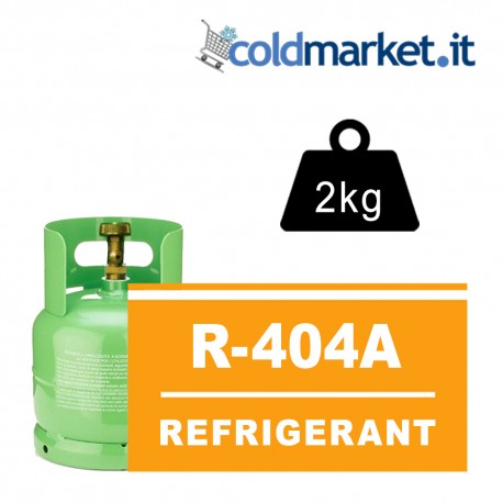 R404A bombola gas refrigerante 2kg