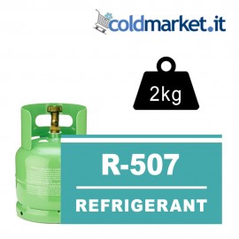 R507 bombola gas refrigerante 2kg