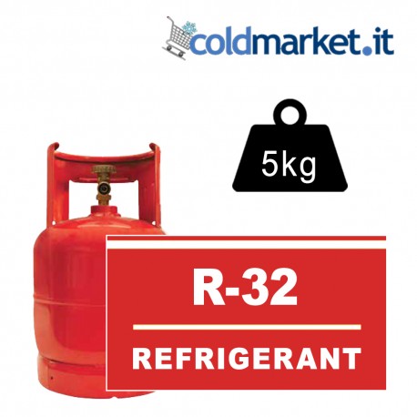 R32 bombola gas refrigerante 5 kg