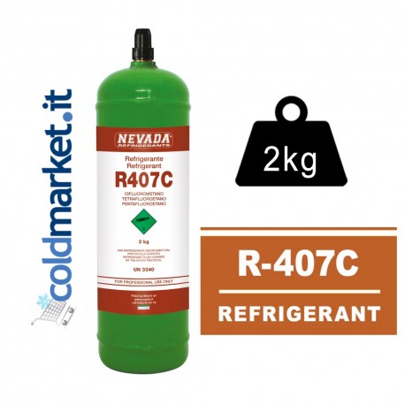 R407C bombola gas refrigerante 2kg