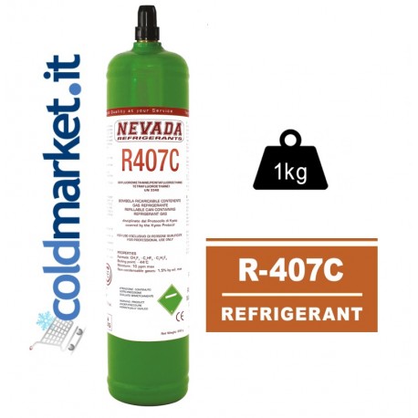 R407C bombola gas refrigerante 1kg