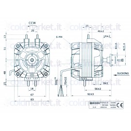 Motore 16W Aspirante Pentavalente