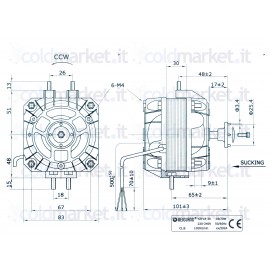 Motore 16W Aspirante Pentavalente