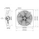 MOTOVENTILATORE Ø 800 PREMENTE 380V - 700gir/Min CON GRIGLIA
