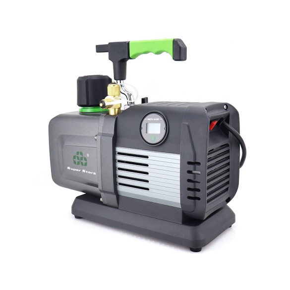 Pompa del Vuoto ST-4BM 127 L/min Doppio Stadio Brushless con Valvola Solenoide e Vacuometro