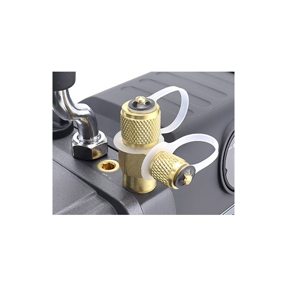 Pompa del Vuoto ST-4BM 127 L/min Doppio Stadio Brushless con Valvola Solenoide e Vacuometro