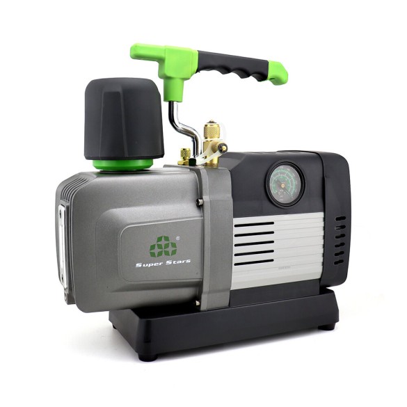 Pompa del Vuoto ST-10BM 297 L/min Doppio Stadio Brushless con Valvola Solenoide e Vacuometro