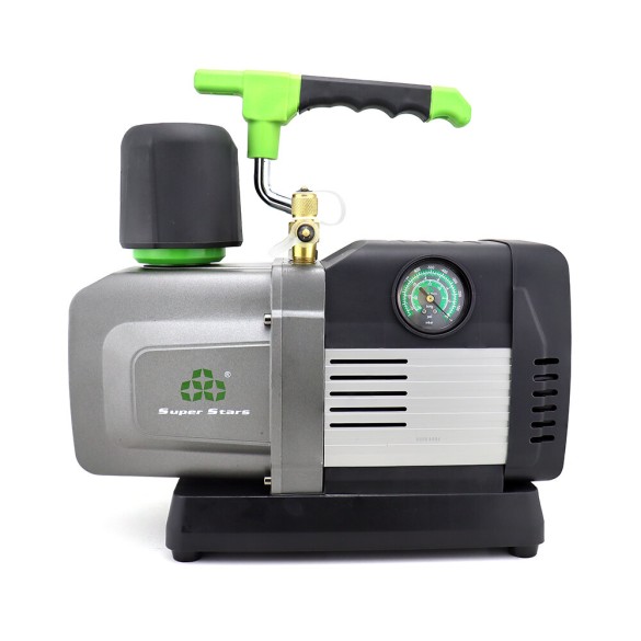 Pompa del Vuoto ST-12BM 340 L/min Doppio Stadio Brushless con Valvola Solenoide e Vacuometro