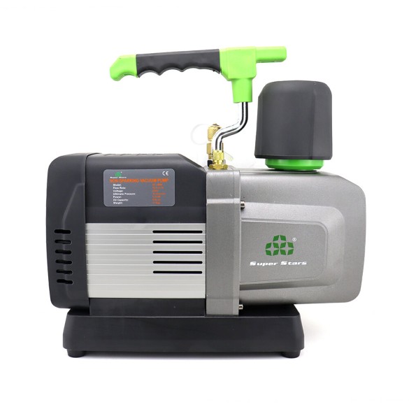 Pompa del Vuoto ST-12BM 340 L/min Doppio Stadio Brushless con Valvola Solenoide e Vacuometro