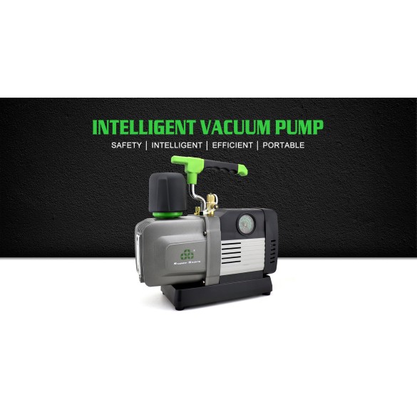 Pompa del Vuoto ST-12BM 340 L/min Doppio Stadio Brushless con Valvola Solenoide e Vacuometro