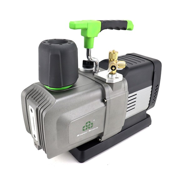 Pompa del Vuoto ST-15BM 425 L/min Doppio Stadio Brushless con Valvola Solenoide e Vacuometro