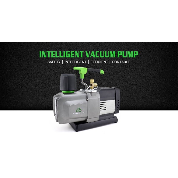 Pompa del Vuoto ST-15BM 425 L/min Doppio Stadio Brushless con Valvola Solenoide e Vacuometro