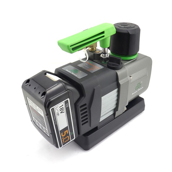 Pompa del Vuoto ST-2BMC 70 L/min Doppio Stadio Brushless a Batteria con Valvola Solenoide e Vacuometro