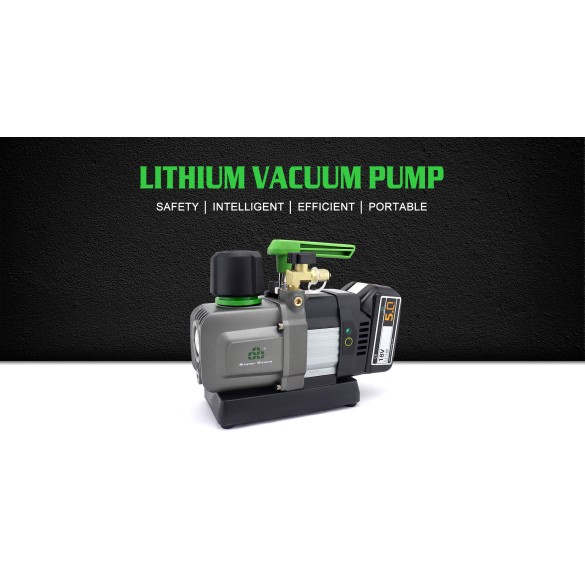 Pompa del Vuoto ST-2BMC 70 L/min Doppio Stadio Brushless a Batteria con Valvola Solenoide e Vacuometro