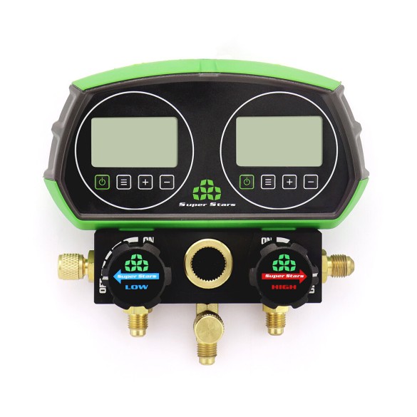 Manifold Gauge Digitale ST-B268D per HVAC e Refrigerazione con Display LCD