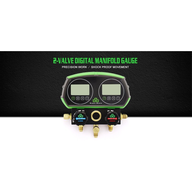 Manometro digitale ST-B268D 2-valvole per HVAC/R - strumento professionale di misurazione.