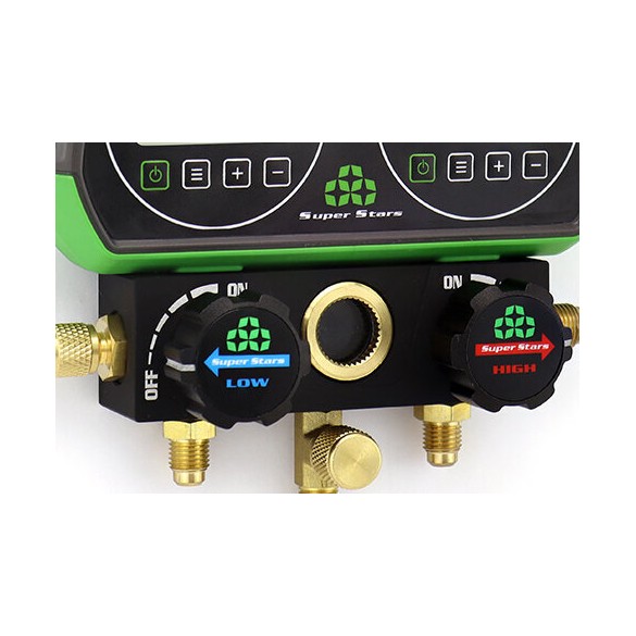 Manifold Gauge Digitale ST-B268D per HVAC e Refrigerazione con Display LCD
