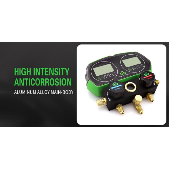 Manifold Gauge Digitale ST-B268D per HVAC e Refrigerazione con Display LCD