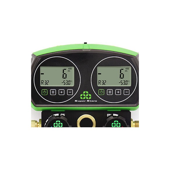 Manifold Gauge Digitale ST-B268D per HVAC e Refrigerazione con Display LCD