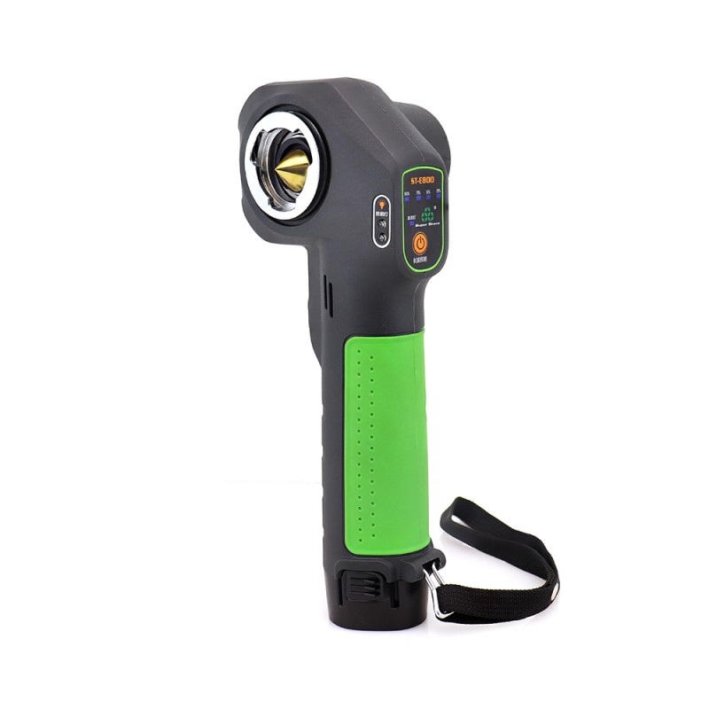 Vista laterale della flangiatubi a batteria ST-E800A in pollici