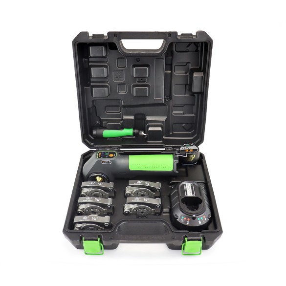 Valigetta rigida con flangiatubi a batteria ST-E800M e accessori HVAC