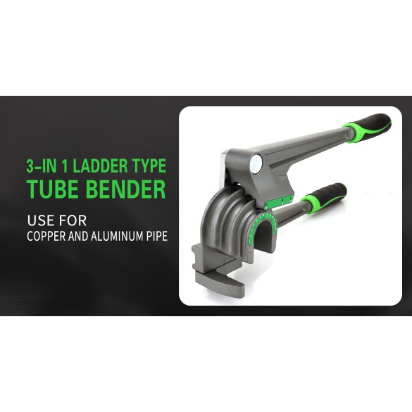 Piegatubi Manuale ST-612A 180° 3-in-1 per tubi da 1/4″, 3/8″ e 1/2″ O.D.