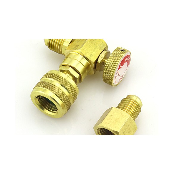 Rubinetto premivalvola rapido ST-VB2 F-5/16″ x M-1/4″ per sistemi HVAC/R