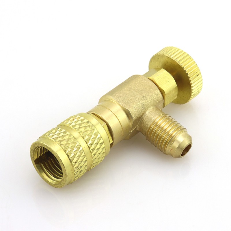 Rubinetto Premivalvola ST-VC2 F-5/16″ SAE × M-1/4″ SAE per carica refrigerante HVAC/R