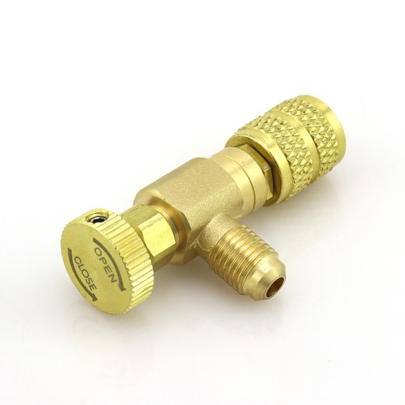 Rubinetto premivalvola ST-VC3 F-5/16″ SAE × M-5/16″ SAE per carica refrigerante HVAC/R