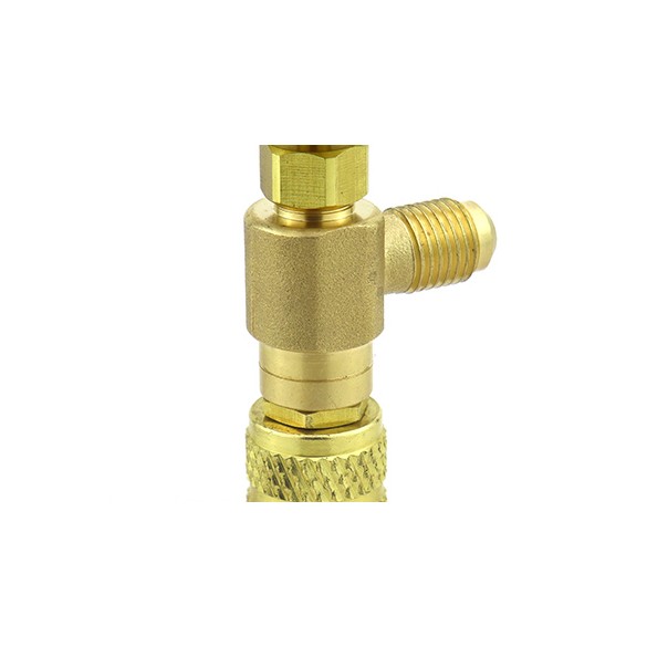 Rubinetto Premivalvola ST-VC3 F-5/16″ SAE × M-5/16″ SAE per carica refrigerante HVAC/R