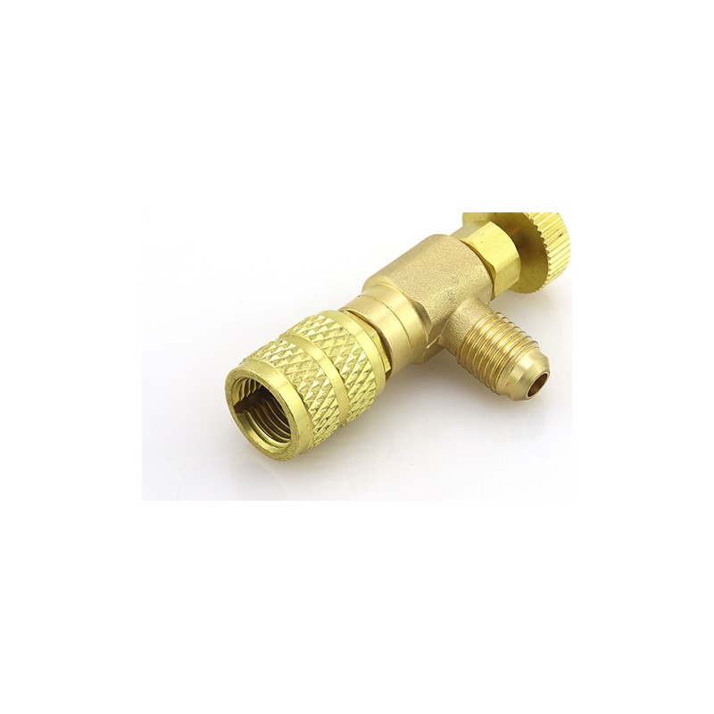 Rubinetto premivalvola ST-VC3 F-5/16″ SAE × M-5/16″ SAE per carica refrigerante HVAC/R