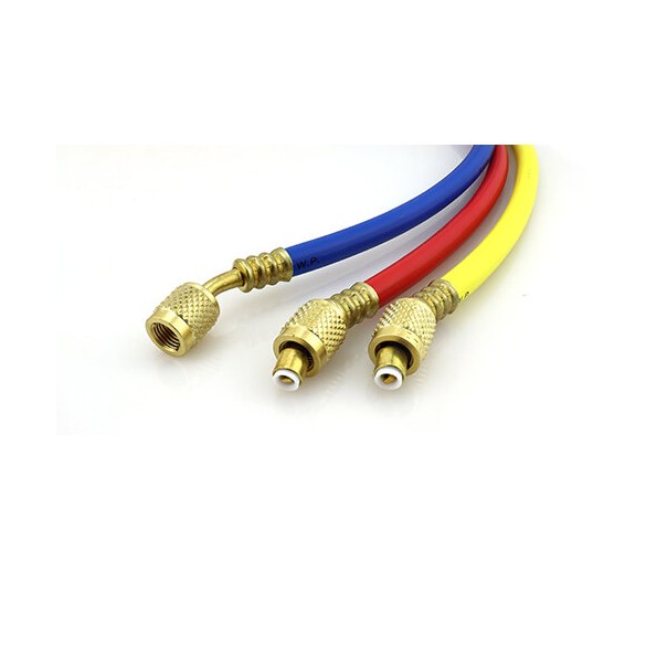 Set 3 Tubi di Ricarica Refrigerante CT-360-RYB-H 150 cm 1/4″ × 5/16″ SAE per HVAC/R