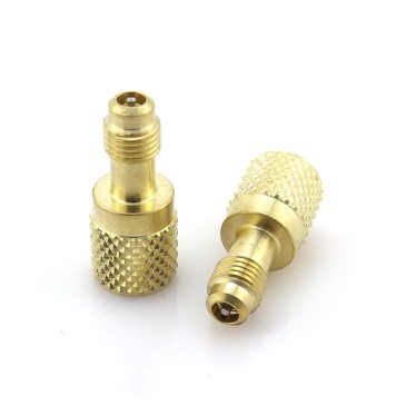 Adattatore AD-78 F-5/16″ SAE × M-1/4″ SAE con Core e Depressore per HVAC/R