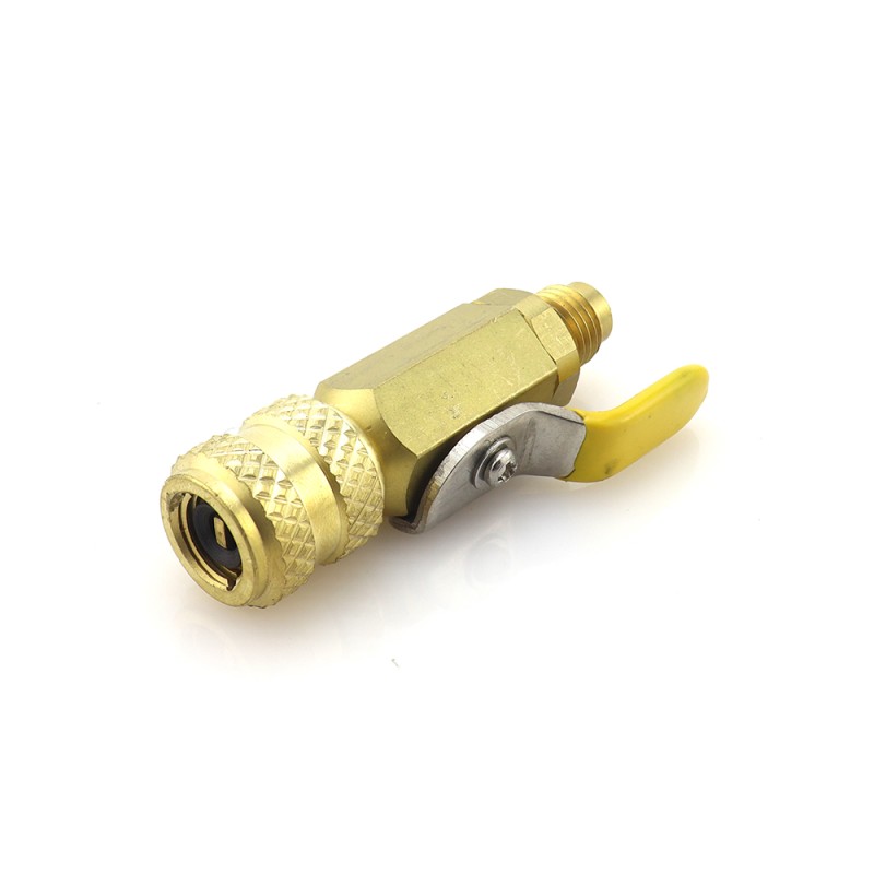 Valvola rubinetto BV01 F-1/4″ SAE × M-1/4″ SAE per sistemi HVAC/R
