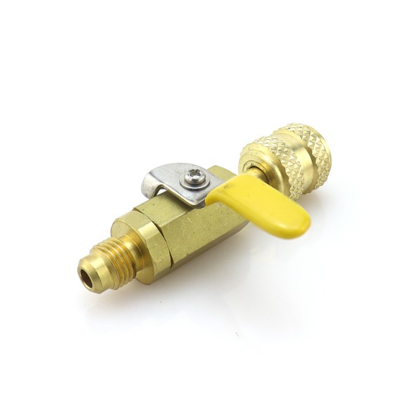 Valvola Rubinetto BV01 F-1/4″ SAE × M-1/4″ SAE per sistemi HVAC/R.