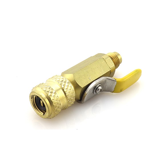 Valvola rubinetto BV02 F-1/4″ SAE × M-5/16″ SAE per sistemi HVAC/R.