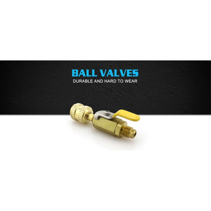Valvola rubinetto BV03 F-5/16″ SAE × M-1/4″ SAE per impianti HVAC/R