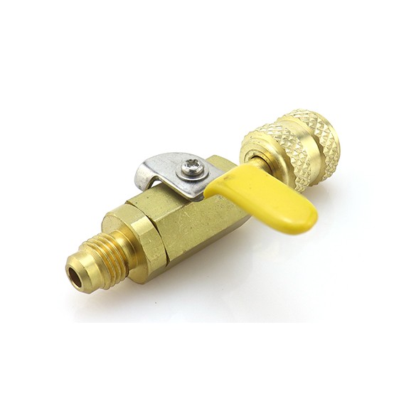 Valvola Rubinetto BV451 F-1/4″ SAE 45° × M-1/4″ SAE per impianti HVAC/R