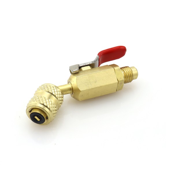 Valvola rubinetto BV452 F-1/4″ SAE 45° × M-5/16″ SAE per HVAC/R