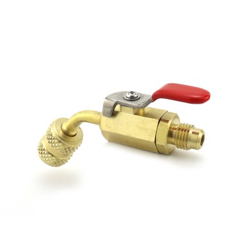 Valvola rubinetto BV454 F-5/16″ SAE 45° × 5/16″ SAE per impianti HVAC/R