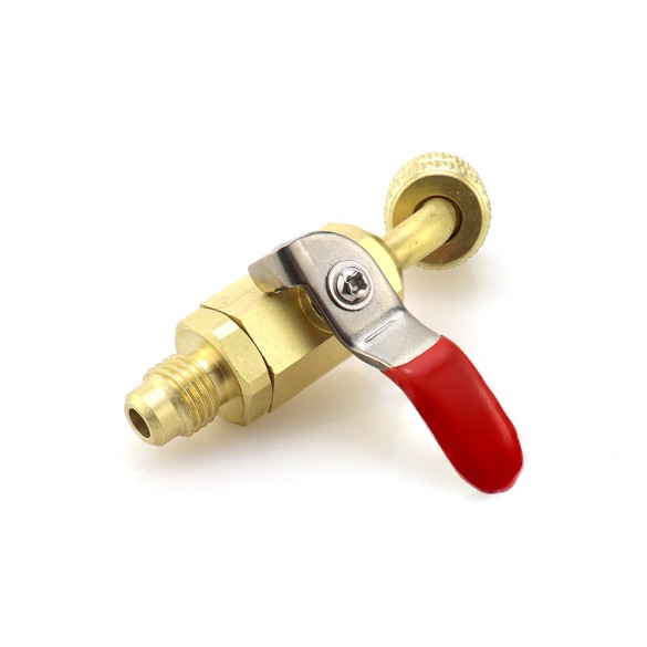 Valvola rubinetto BV454 F-5/16″ SAE 45° × 5/16″ SAE per HVAC/R.