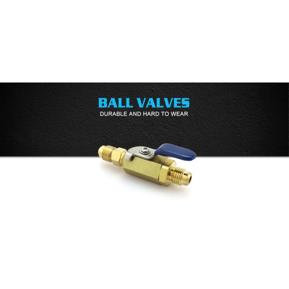 Valvola rubinetto BVM01 M-1/4″ SAE per sistemi HVAC e refrigerazione industriale.