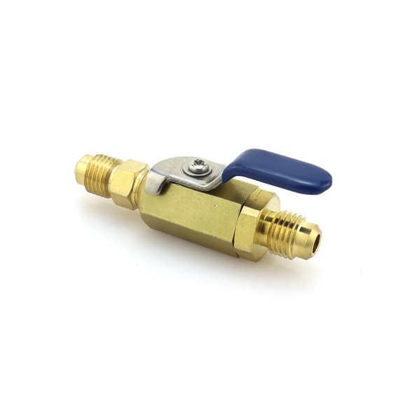 Valvola rubinetto BVM03 M-1/4″ SAE × M-5/16″ SAE per sistemi HVAC/R