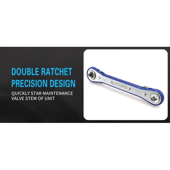 Chiave a Cricchetto CT-122 con 4 Attacchi Quadri – Utensile HVAC/R