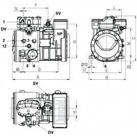 Compressore semiermetico Frascold D 2 11Y