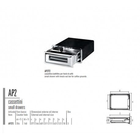 Cassetto battifiltro AP272 con cuffia